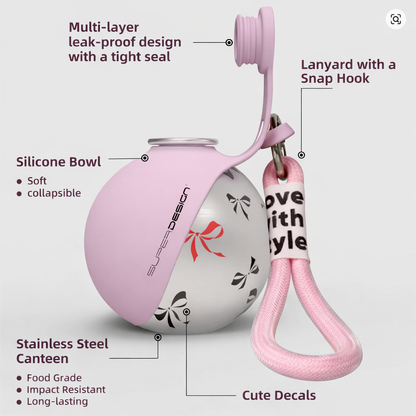 BuddyPup | Dog Water Bottle With Bowl