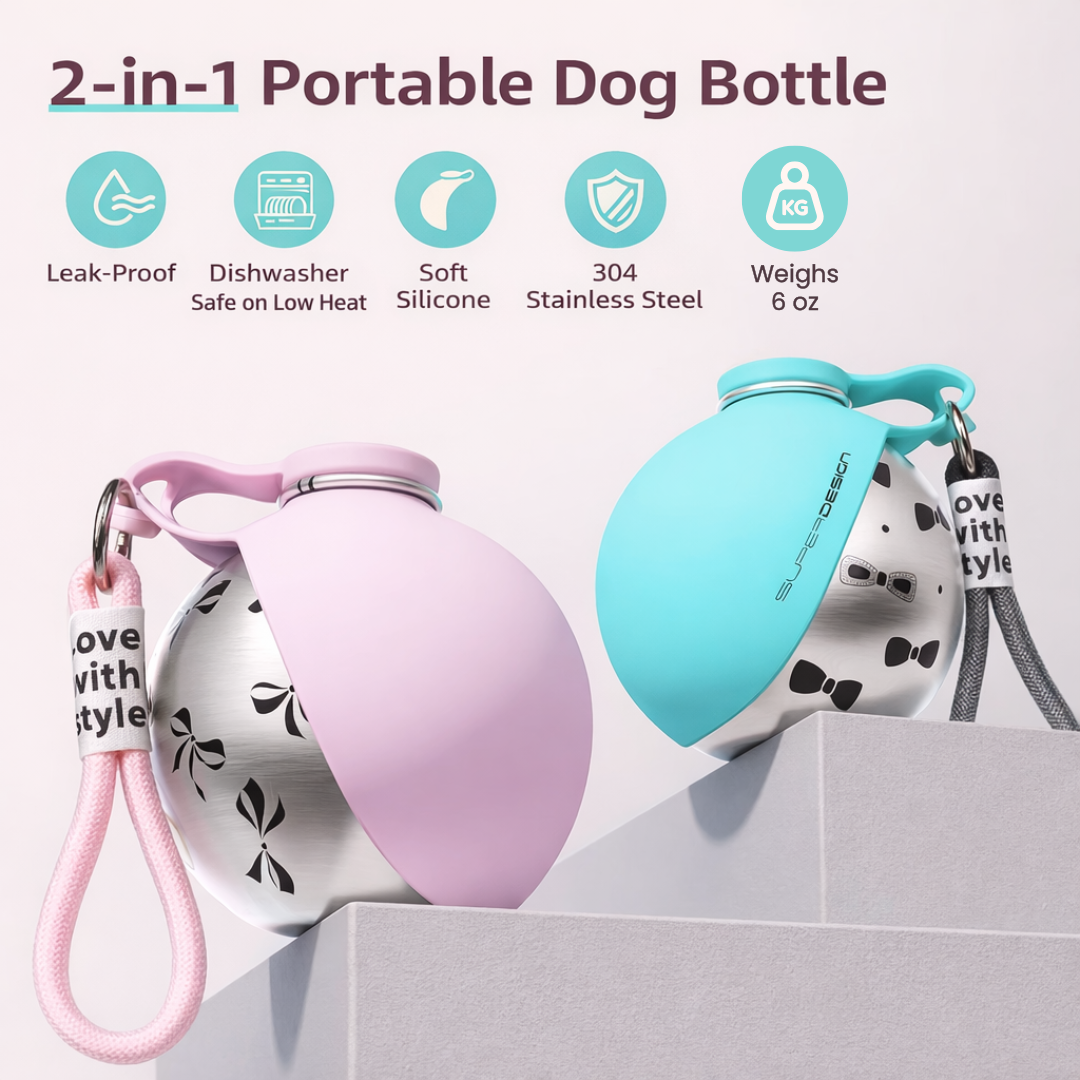 BuddyPup | Dog Water Bottle With Bowl